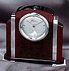 Rosewood Clock with Brass (7"x1 1/2"x6 3/4")